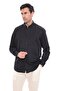 Slim Fit Long Sleeve Diamond Pattern Sleeve Embroidered Collar Buttoned Stylish Men's Shirt with Gift Box Fs-004200 - - 3