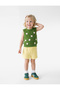 Cotton Textured Shorts with Elastic Waist