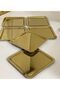 Stainless Steel Gold Plated 6 Piece Square Presentation Tray Luxury Appearance - 4
