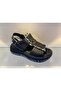 Genuine Leather Women's Sandals with Back Strap - 2