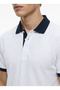 White - Navy Blue Men's Slim Fit Polo T-Shirt Ace091262932_Bel - 6
