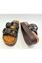 26Y216-2 Women's Stoned Two-Buckle Platform Sole Comfort Slippers - 3