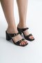 Bery Women's Heeled Double Tape Belted Slippers A012-K0615 - 7