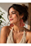 Handmade Bohemian Brown Dreamcatcher Earrings - Simple and Authentic - 5