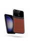 Huawei Y7 Prime 2018 Compatible Case Lens Leather Case Brown - 2
