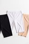 Women's Above-Knee Sports Leggings Slim Waist Elastic Body-Hugging Stretch Fabric - 4646 - 4