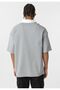 Polo collar oversize printed t-shirt - 5