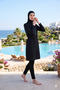 Water Repellent Parachute Full Covered Double Bonnet Hijab Swimsuit Set of 4 - 2