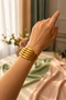 4-Piece Rib Clamp Women's Stylish and Showy Bijouterie Bracelet Jewelry Accessory - 5