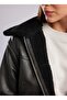 Black Women's Regular Fit Coat 261 Lcf 232006 Aryanna Black - 5