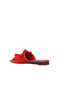 Pomegranate Flower Suede Women's Flat Slippers 01Wn1908 - 4