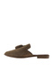 Tan Suede Women's Flat Slippers 01Wn0111 - 4
