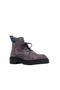 Gray Suede Women's Flat Boots 01Wm3207 - 2