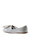 White Leather Women's Ballerinas 01Wl1237 - 5