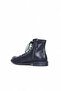 Green Leather Women's Flat Boots 01Wr3701 - 4