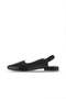 Black Khv-Beige Leather Women's Flat Sandals 01Wa0303 - 3