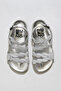 White Leather Women's Sandals 01Wu4703
