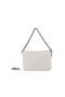 Beige Leather Women's Shoulder Bag - 4