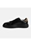 Men's Black Lace-Up Leather Casual Shoes - 3