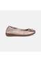 Women's Stone Desacomfort Bow Leather Ballerinas - 2