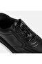 Women's Black Lace-Up Casual Leather Shoes - 6