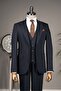 Limited edition vest suit navy blue