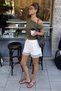White Lace Detail Stylish Women's Shorts Mg2790