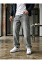 Men's Gray Jean Trousers Baggy Cut Regular Waist - 2