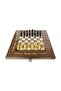 Eco Classic Handmade Checkered Wooden Backgammon and Chess Set - 5