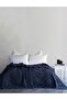 Carro 100% Cotton Waffle Double Bedspread & Pique 240X260 cm Navy Blue