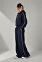 Women's Hooded Two-Piece Casual Tracksuit Set - 3