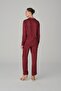 Vegan Silk Satin Pajama Set - Lx.26123 Burgundy - 4