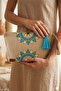 Straw Women's Portfolio & Clutch Triangle Bag Blue - 3