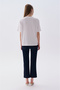Women's Off-White Printed Crew Neck T-Shirt - 2