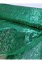 3mm Sequin Fabric for Clothing, Shalwar, Tablecloth, Cushion, Etc. Suitable for Operations Emerald Green 200 X 140) - 4