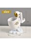 Resin Astronaut Sculpture Pen Holder, Pencil Organizer, Cosmetic Brush Holder, Decorative Desktop Container - 2