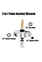 MacWork 2-in-1 Mini Double Function Thumbwheel Ratchet Wrench 1/4in. Drive Ratchet Handle Dual He... - 4