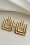 Gold Color Stylish Design Trendy Earrings - 2