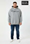 Men's Handwritten California Printed Large Size Thin Hooded Swatshirt Spr25Bsw62