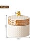 360° Rotating Jewelry Organizer Box, 3-Layer Stackable Storage Case with Tray Green - 6