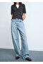 Mid-Waisted Barrel Jeans