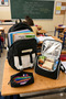 Waddell Licensed Twill Fabric Niss Model School Backpack, Thermal Lunch Bag and Pen Holder