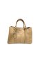 Textured Leather Handbag with Extra strap for shoulder. Medium (L 34 x 8 H 16 cm) - 3