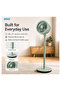 16" Pedestal Fan 3-Speed Circulating Floor Fan, Oscillation, Adjustable Height Stand Fan - 6
