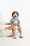 Baby Boy Summer Set with Shorts, Teddy Bear Embroidered Cotton (0-12 Months) - 7