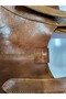 Genuine Leather Handmade Women's Shoulder Bag with Zippered Organizer - 5
