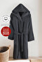 Talu Unisex Hooded Bathrobe, 100% Cotton, Durable, Quick Drying, Soft Comfort