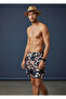 Men's Swim Shorts with Front and Back Zipper Pockets, Quick Dry, Elastic Waist, Tie Straps, Beach Shorts, Brown - 2