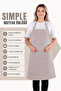 Simple kitchen apron with adjustable strap