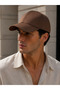Brown Plain Basic Baseball Hat Unisex Adjustable Cap - 2